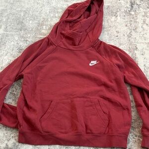 Nike Women's Burgundy Cowl Neck Sweater